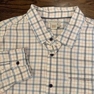 carbon 2 cobalt Mens Button Shirt Size Large 100% Cotton Long Sleeve‎